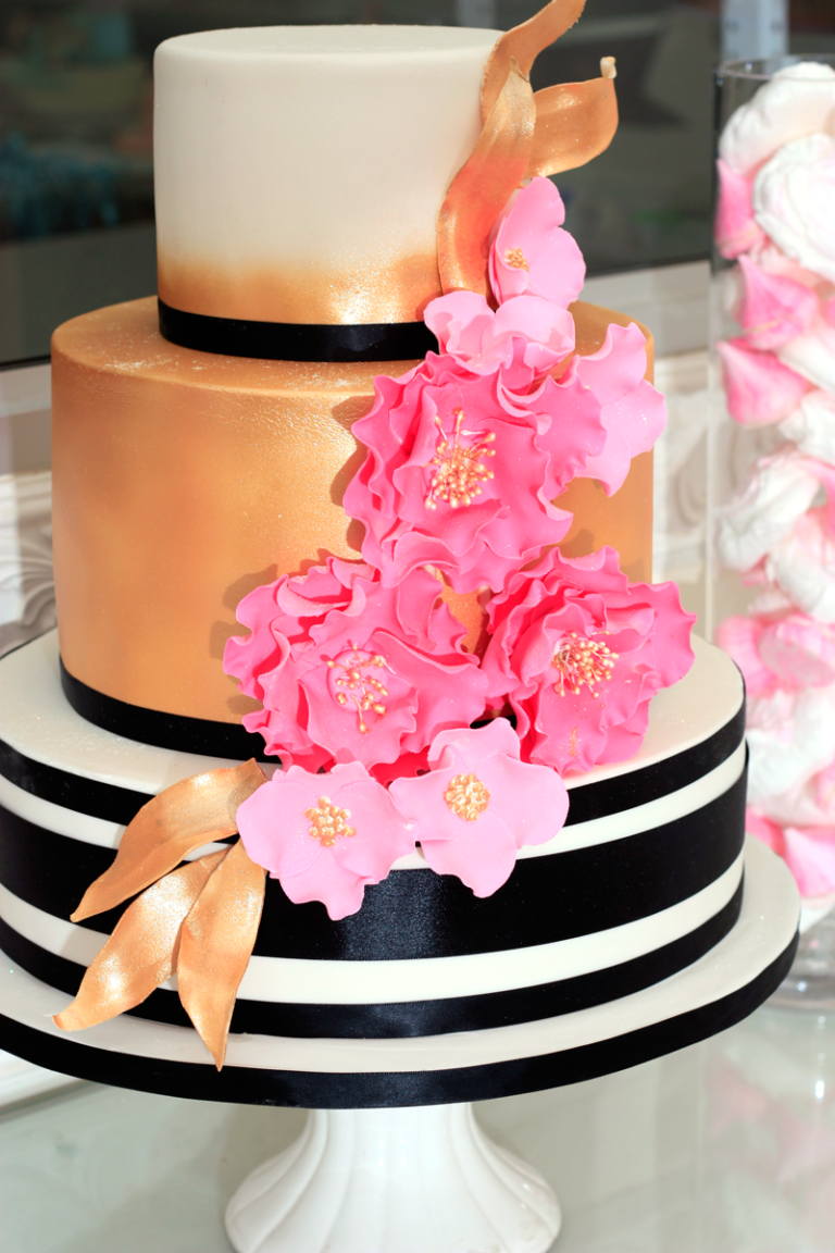 Stylish Pink Orchids 180 Degrees Catering & Confectionery